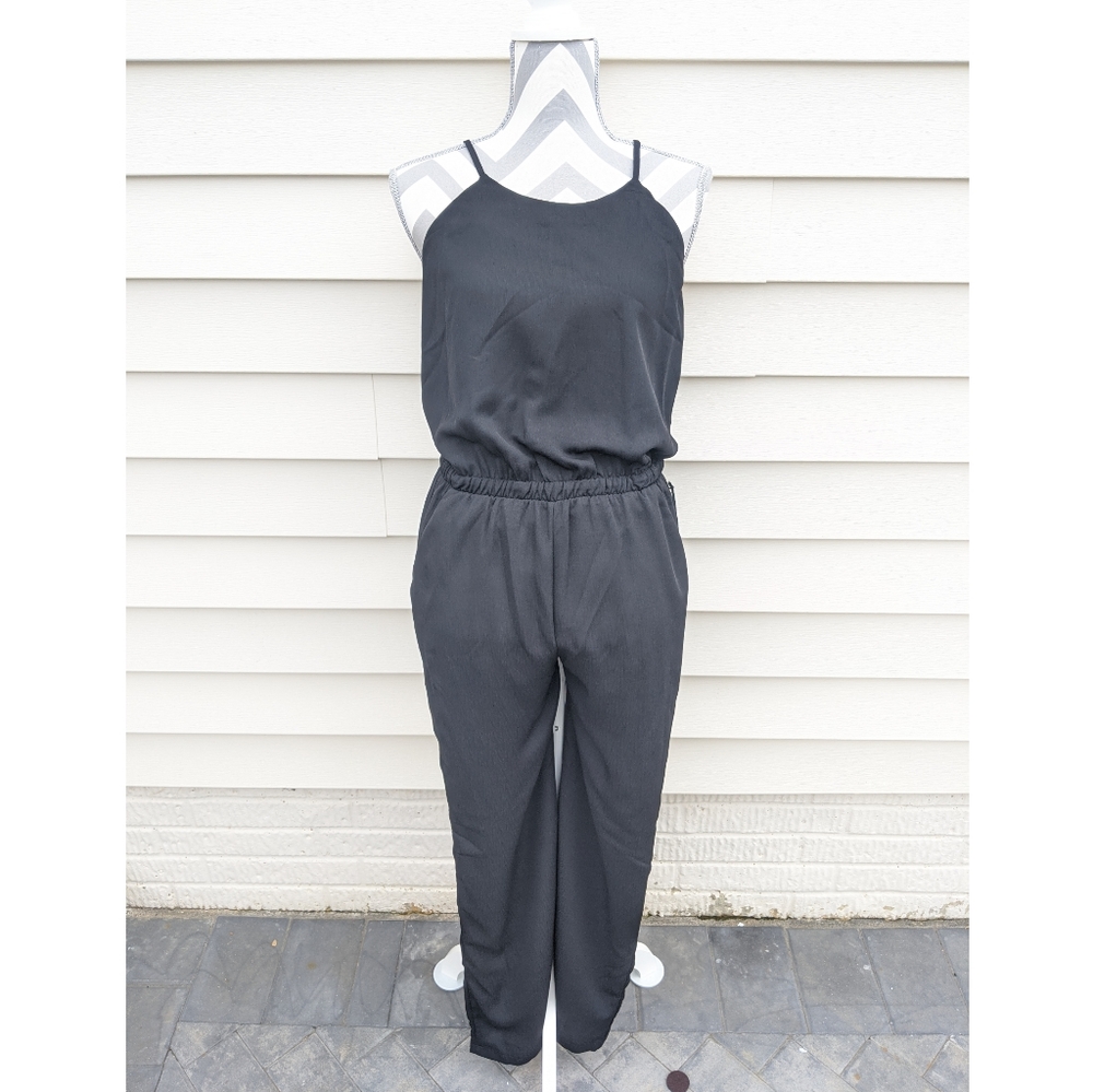 Pants Jumpsuit, open back, strappy